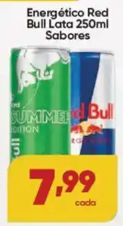Lopes Supermercados Energético red bull lata sabores oferta