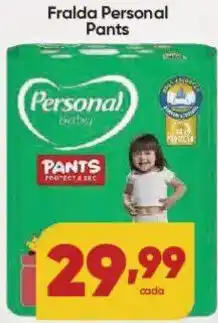 Lopes Supermercados Fralda personal pants oferta