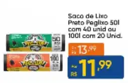 Atacado Vem Saco de Lixo Preto Peglixo oferta