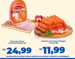 Andorinha Hipermercado Presunto Seara Fatiado/Pedaço oferta