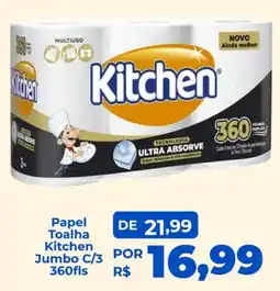 Andorinha Hipermercado Papel Toalha Kitchen Jumbo C/3 oferta