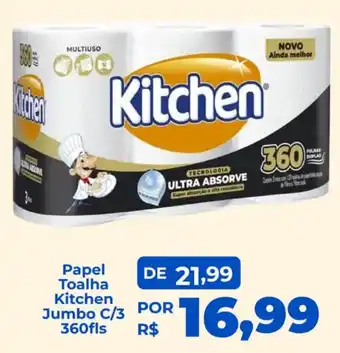 Papel Toalha Kitchen Jumbo C/3
