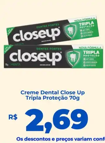Creme Dental Close Up Tripla Proteção