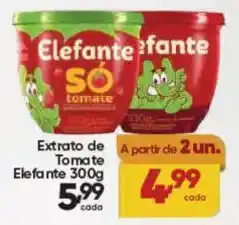 Lopes Supermercados Extrato de Tomate Elefante oferta