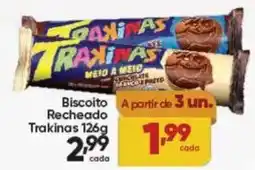 Lopes Supermercados Biscoito Recheado Trakinas oferta