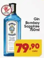 Lopes Supermercados Gin Bombay Sapphire oferta
