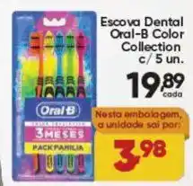 Lopes Supermercados Escova Dental Oral-B Color Collection oferta