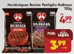 Lopes Supermercados Hambúrguer Bovino Perdigão NaBrasa oferta