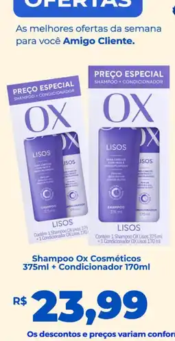 Andorinha Hipermercado Shampoo Ox Cosméticos oferta