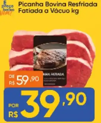 Picanha Bovina Resfriada Fatiada a Vácuo