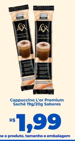Andorinha Hipermercado Cappuccino L'or Premium Sachê 19g/20g Sabores oferta