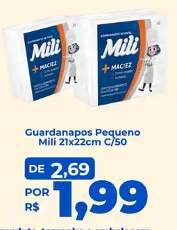 Andorinha Hipermercado Guardanapos pequeno mili oferta
