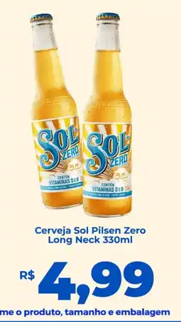 Andorinha Hipermercado Cerveja Sol Pilsen Zero Long Neck oferta