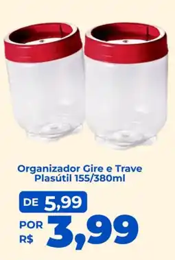 Andorinha Hipermercado Organizador Gire e Trave Plasútil oferta