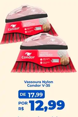 Andorinha Hipermercado Vassoura nylon condor v-35 oferta