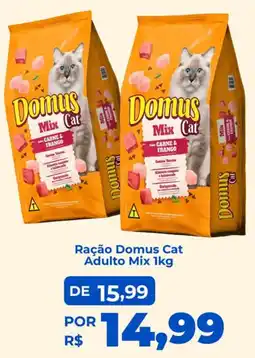 Andorinha Hipermercado Ração Domus Cat Adulto Mix oferta