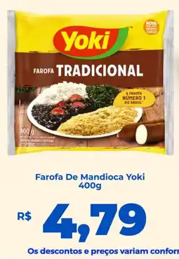 Andorinha Hipermercado Farofa de mandioca yoki oferta