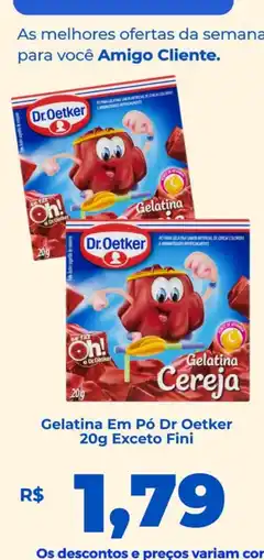Andorinha Hipermercado Gelatina Em Pó Dr Oetker oferta