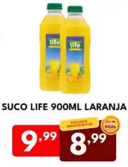 Rede Plus Supermercados Suco life laranja oferta