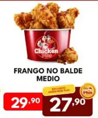 Frango no balde medio