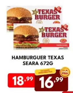Rede Plus Supermercados Hambúrguer texas seara oferta