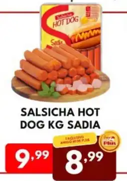 Rede Plus Supermercados Salsicha hot dog kg sadia oferta