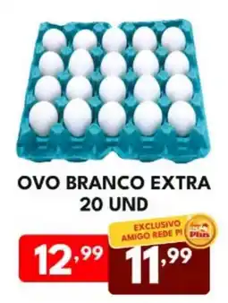 Rede Plus Supermercados ovo branco extra oferta