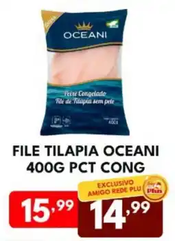 Rede Plus Supermercados file tilapia oceani oferta