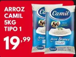 Rede Plus Supermercados Arroz camil tipo 1 oferta