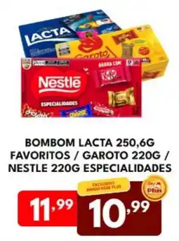 Rede Plus Supermercados Bombom lacta favoritos / garoto / nestle especialidades oferta
