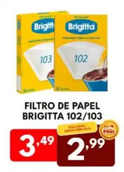 Rede Plus Supermercados Filtro de papel brigitta 102/103 oferta