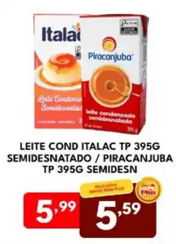 Rede Plus Supermercados Leite condensado semidesnatado oferta