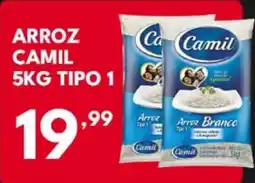 Rede Plus Supermercados Arroz camil tipo 1 oferta
