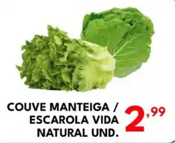 Rede Plus Supermercados Couve manteiga / escarola vida natural oferta