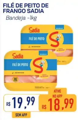 Mercantil Rodrigues Filé de peito de frango sadia oferta