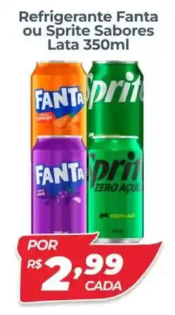 X Supermercados Refrigerante Fanta ou Sprite Sabores oferta