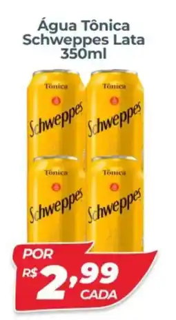 X Supermercados Água Tônica Schweppes Lata oferta