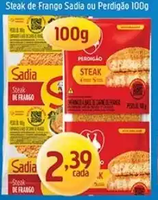 Supermercados Guanabara Steak de frango sadia oferta