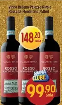 Supermercados Guanabara Vinho italiano palazzo rivolo rosso di montalcino oferta