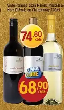 Supermercados Guanabara Vinho italiano zizzì nerello mascalese oferta