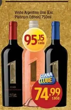Supermercados Guanabara Vinho Argentino Uno oferta