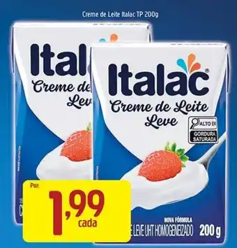 Supermercados Guanabara Creme de Leite Italac oferta