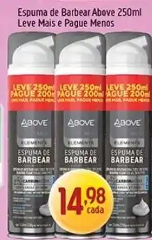 Supermercados Guanabara Espuma de barbear above oferta