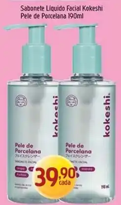 Supermercados Guanabara Sabonete liquido facial kokeshi pele de porcelana oferta