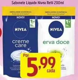 Supermercados Guanabara Sabonete liquido nivea refil 200ml oferta