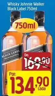 Supermercados Guanabara Whisky Johnnie Walker Black Label oferta