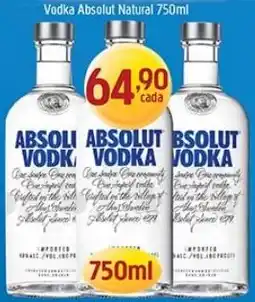 Supermercados Guanabara Absolut vodka oferta