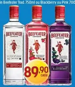 Supermercados Guanabara Beefeater Trad ou Blackberry ou Pink oferta