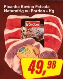 Rede Supermarket Picanha Bovina Fatiada Naturafrig ou Bordon oferta