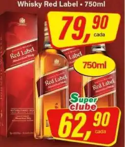 Rede Supermarket Whisky Red Label oferta